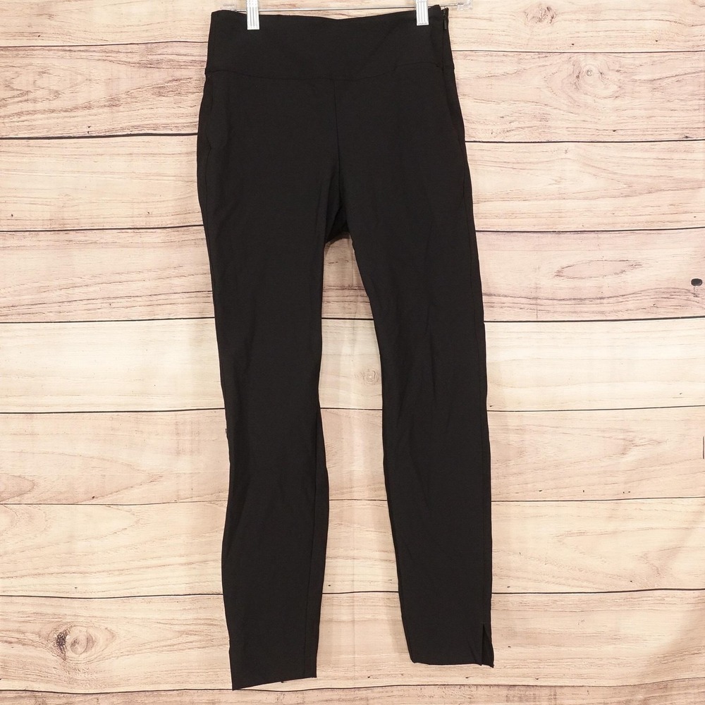 Athleta Pants Womens 6 Black Wander Slim Ankle Stretch Zip Pockets 26x26 Travel